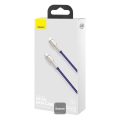 Καλώδιο Φόρτισης Baseus Crystal Shine 20W USB-C σε Lightning 2.4A 2m - Purple