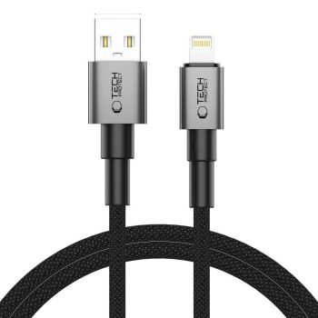 Καλώδιο Φόρτισης Tech-Protect Ultraboost DNA USB-A to Lightning Cable 15W – Iron Grey – 1m