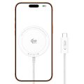 Ασύρματος Φορτιστής Tech-Protect A54 Qi2 με Καλώδιο USB-C 25W – White