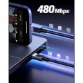Καλώδιο Γρήγορης Φόρτισης Ugreen USB-C to USB-C Cable 100W Power Delivery USB 2.0 1m – Μαύρο