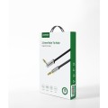 UGREEN AV119 Καλώδιο Ήχου 3.5mm Αρσενικό σε Αρσενικό Γωνιακό Επίπεδο 1m – Μαύρο