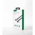 Καλώδιο Φόρτισης UGREEN Braided Angle 90° USB-C σε USB-C 100w 1m - Gray