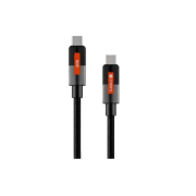 Καλώδιο Φόρτισης BUDIBUDI braided 1.2m Type-C σε Type-C - Black