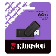 USB Stick Drive Kingston DataTraveler Exodia S 3.2 USB 64GB- Black 