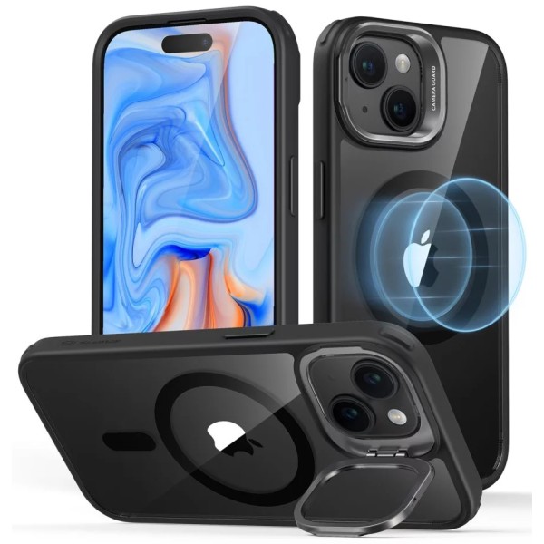 Θήκη Σιλικόνης ESR Classic Hybrid with Stash Stand HaloLock MagSafe για iPhone 15 Plus - Clear Black