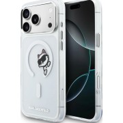 Σκληρή Θήκη Karl Lagerfeld IML Choupette Peekaboo MagSafe για iPhone 17 Pro Max - Clear