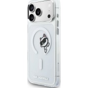 Σκληρή Θήκη Karl Lagerfeld IML Choupette Peekaboo MagSafe για iPhone 17 Pro Max - Clear