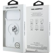 Σκληρή Θήκη Karl Lagerfeld IML Choupette Peekaboo MagSafe για iPhone 17 Pro Max - Clear