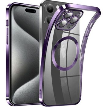Θήκη Orso MagSafe Camera Protection Bare Look για iPhone 15 Pro Max – Dark Purple
