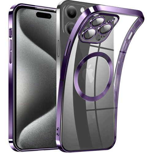 Θήκη Orso MagSafe Camera Protection Bare Look για iPhone 15 Pro Max – Dark Purple