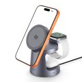 Tech-Protect Ασύρματος Φορτιστής (QI2.2) A48 3in1 Magnetic Magsafe 25W - Dark Grey