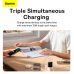 Φορτιστής Baseus Compact Quick Charger με 3 Θύρες USB A 17W - Black
