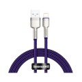 Καλώδιο Φόρτισης Baseus Crystal Shine 20W USB σε Lightning 2.4A 1m - Purple