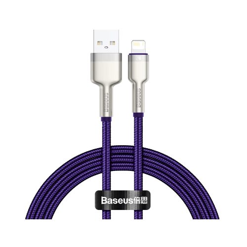Καλώδιο Φόρτισης Baseus Crystal Shine 20W USB σε Lightning 2.4A 1m - Purple