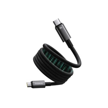 Baseus Tungsten Gold Καλώδιο Φόρτισης  Type-C σε Type-C 100W 1m - Μαύρο