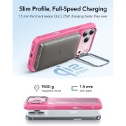 Θήκη Σιλικόνης ESR Classic Hybrid Kickstand με MagSafe για Apple iPhone 17 Pro - Frosted Pink