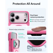 Θήκη Σιλικόνης ESR Classic Hybrid Kickstand με MagSafe για Apple iPhone 17 Pro - Frosted Pink