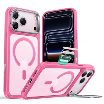 Θήκη Σιλικόνης ESR Classic Hybrid Kickstand με MagSafe για Apple iPhone 17 Pro - Frosted Pink