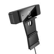 USB Webcam Hoco D100 1080p 30Fps Dual Microphone - Black