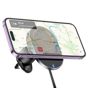Μαγνητική Βάση Αεραγωγού Hoco HW12  Wireless Fast Charge Car holder - Black