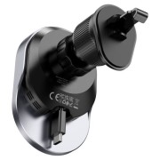 Μαγνητική Βάση Αεραγωγού Hoco HW12  Wireless Fast Charge Car holder - Black