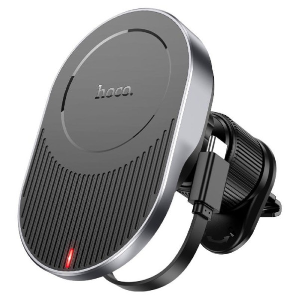 Μαγνητική Βάση Αεραγωγού Hoco HW12  Wireless Fast Charge Car holder - Black