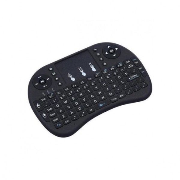 Ασύρματο Πληκτρολόγιο Green Lyca GL69440 Wireless Mini Keyboard & Touch Pad - Black
