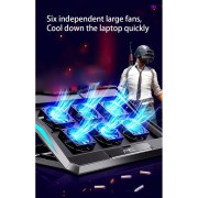 Πτυσσόμενη Βάση Laptop Q3 Cooling Pad Stand έως 17” με Ρυθμιζόμενο Ύψος και 2 USB Ports - Black