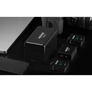 Neewer Microphone CM22 2.4G Wireless Lavalier (2 Pack με Charging Case) - Black