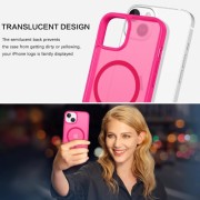 Θήκη Σιλικόνης Orso MagCase Focus για Apple iPhone 15 - Frosted Hot Pink