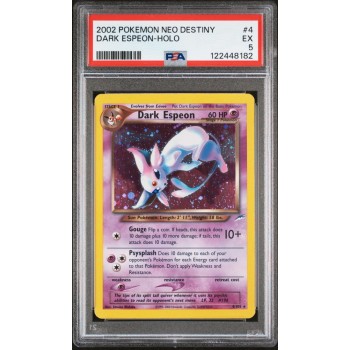 Dark Espeon - Holo - Neo Destiny - English 2002 -  #004/105 - EX 5 - Pokemon Graded Card