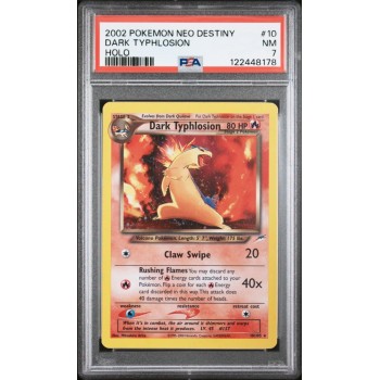 Dark Typhlosion - Holo - Neo Destiny - English 2002 -  #010/105 - NM 7 - Pokemon Graded Card