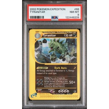 Tyranitar - Expedition - English 2002 -  #066/165 - NM-MT 8 - Pokemon Graded Card