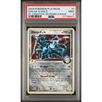 Dialga G-Holo - PL-CRSHTCH-”09 PKMN.LEAGUE - English 2009 - #007/127 - PSA MINT 7 - Pokemon Graded Card