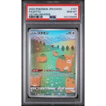 Ditto- VSTAR Universe - Japanese 2022 - #197/172 - PSA GEM MINT 10 - Pokemon Graded Card