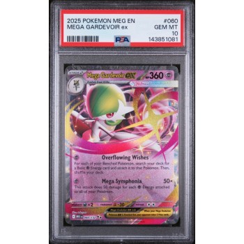 Mega Gardevoir EX - Mega Evolution - English 2025 - #060/132 - PSA GEM MINT 10 - Pokemon Graded Card