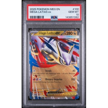 Mega Latias EX - Mega Evolution - English 2025 - #100/132 - PSA GEM MINT 10 - Pokemon Graded Card