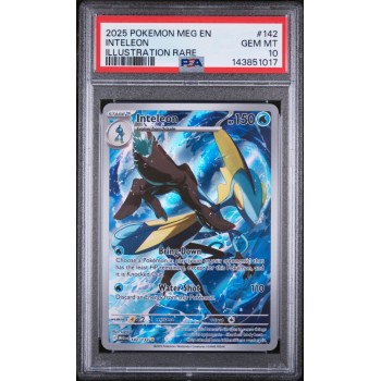 Inteleon - Mega Evolution - English 2025 -  142/132 - PSA GEM MT 10 - Pokemon Graded Card
