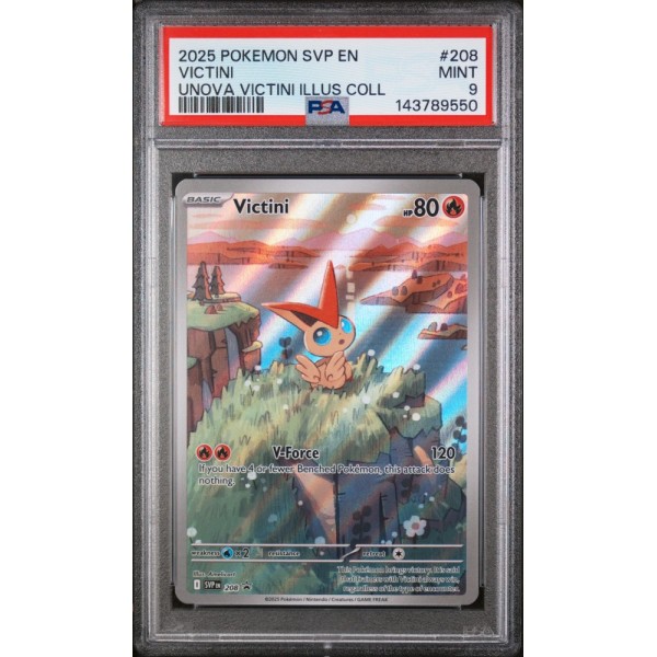 Victini - Black Star Promos - English 2025- #208 - PSA MINT 9 - Pokemon Graded Card 