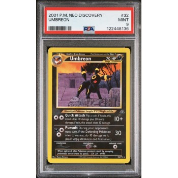 Umbreon - Neo Discovery - English 2001 -  #032/075 - PSA MINT 9 - Pokemon Graded Card