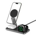 Tech-Protect Ασύρματος Φορτιστής (QI15W-A47) 3in1 Magnetic Magsafe Wireless Charger - Black