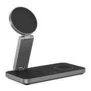 Tech-Protect Ασύρματος Φορτιστής (QI15W-A47) 3in1 Magnetic Magsafe Wireless Charger - Black