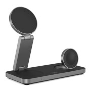Tech-Protect Ασύρματος Φορτιστής (QI15W-A47) 3in1 Magnetic Magsafe Wireless Charger - Black