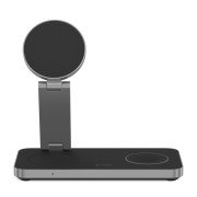Tech-Protect Ασύρματος Φορτιστής (QI15W-A47) 3in1 Magnetic Magsafe Wireless Charger - Black