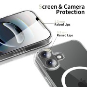 Θήκη Σιλικόνης Tech-Protect Flexair Hybrid με Magsafe για iPhone 17 - Clear