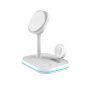 Tech-Protect Ασύρματος Φορτιστής (QI15W-A27) 3in1 Magnetic Magsafe Wireless Charger - White