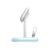 Tech-Protect Ασύρματος Φορτιστής (QI15W-A27) 3in1 Magnetic Magsafe Wireless Charger - White