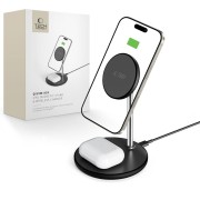 Tech-Protect Ασύρματος Φορτιστής (QI15W-A39) 3in1 Magnetic Magsafe Wireless Charger - Black