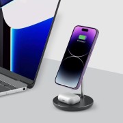 Tech-Protect Ασύρματος Φορτιστής (QI15W-A39) 3in1 Magnetic Magsafe Wireless Charger - Black
