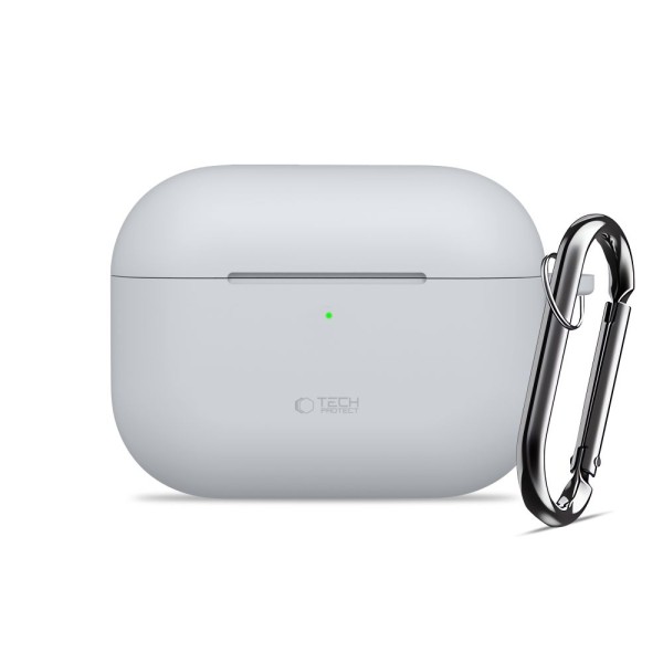 Θήκη Σιλικόνης Tech-Protect Hook για Apple AirPods Pro 3 - Crayon Grey